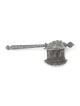 Shoham Yemenite Art Ornate Sterling Silver Filigree Purim Grogger (Noi